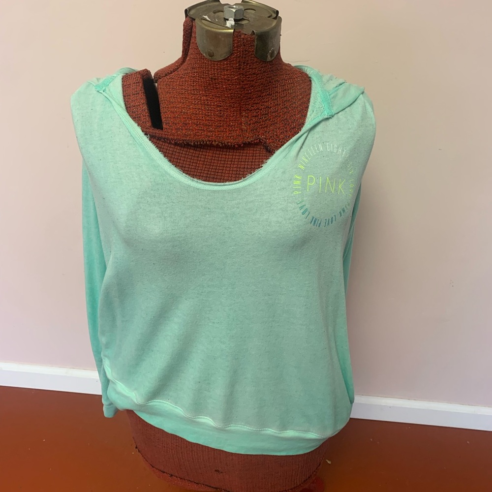 PINK Victoria's Secret Light Blue Hoodie